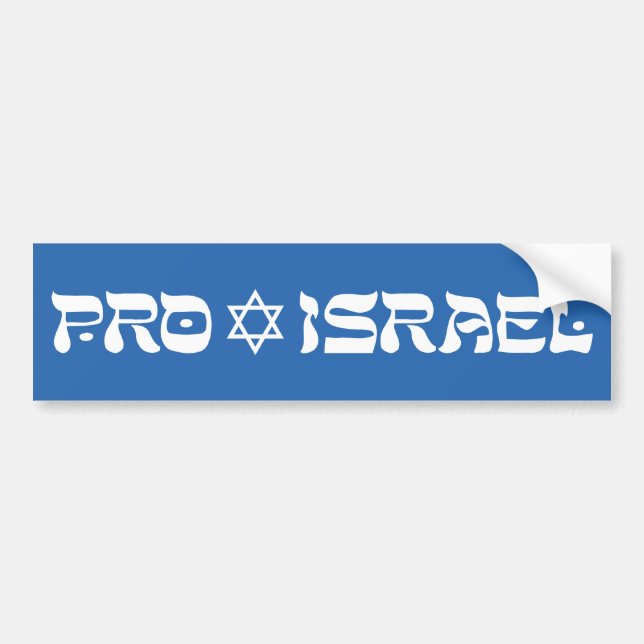 Autocollant De Voiture Le pro Israël (Devant)