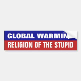 Autocollant De Voiture Le Réchauffement climatique Est La Religion De L'I