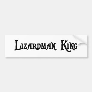 Autocollant De Voiture Le Roi adhésif pour pare-chocs de Lizardman