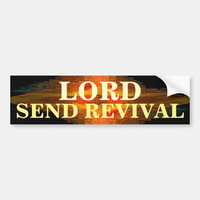Autocollant De Voiture LE SEIGNEUR ENVOIE UN Sticker DE Bumper REVIVAL (Devant)