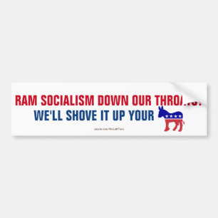 Autocollant De Voiture Le socialisme à la traîne
