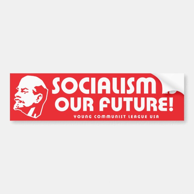 Autocollant De Voiture Le "socialisme est notre avenir !" YCLUSA (Devant)