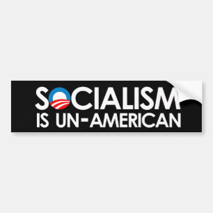 Autocollant De Voiture Le socialisme est UnAmerican