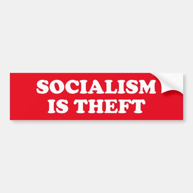 Autocollant De Voiture Le socialisme est vol (Devant)