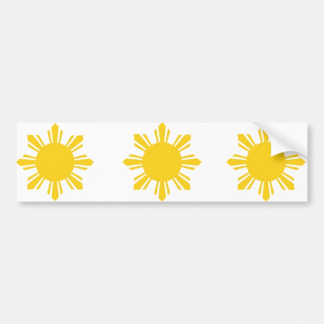 Autocollant De Voiture le soleil   cultivé par Philippines, Philippines (Devant)