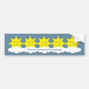 Autocollant De Voiture Le soleil sort dans l'adhésif pour pare-chocs de