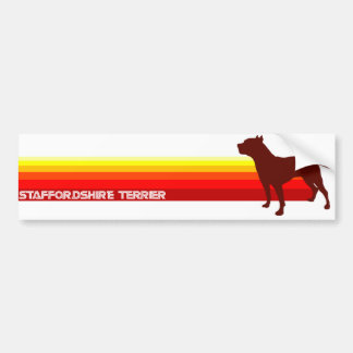 Autocollant De Voiture Le Staffordshire Terrier avec l'adhésif pour