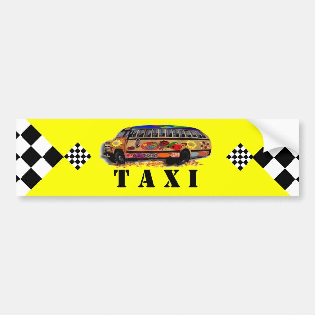 Autocollant De Voiture Le taxi de maman (Devant)