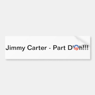 Autocollant De Voiture Le terme de Jimmy Carter deuxièmes