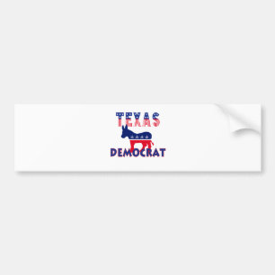 Autocollant De Voiture Le Texas Démocrate