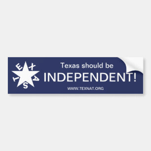 Autocollant De Voiture Le Texas devrait être INDÉPENDANT