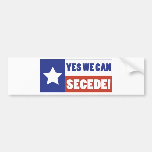 Autocollant De Voiture Le Texas font cécession (Devant)