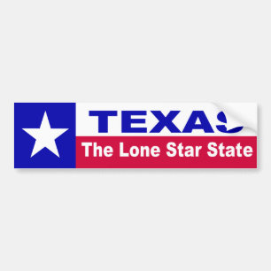 Autocollant De Voiture Le TEXAS, l'état solitaire d'étoile