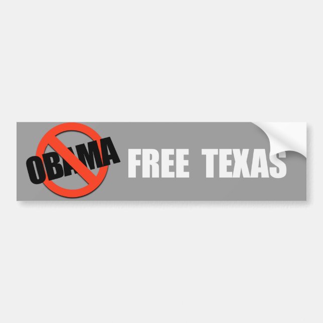 Autocollant De Voiture Le TEXAS LIBRE Bumpersticker (Devant)