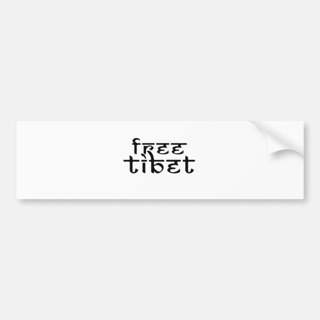 AUTOCOLLANT DE VOITURE LE THIBET LIBRE (Devant)