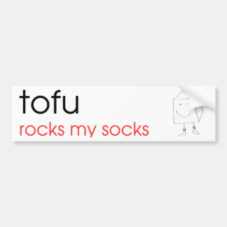 Autocollant De Voiture Le tofu bascule mes chaussettes - adhésif pour