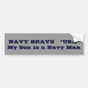 Autocollant De Voiture Le *USA* COURAGEUX   de MARINE     mon fils est un