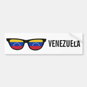 Autocollant De Voiture Le Venezuela ombrage le bumpersticker fait sur