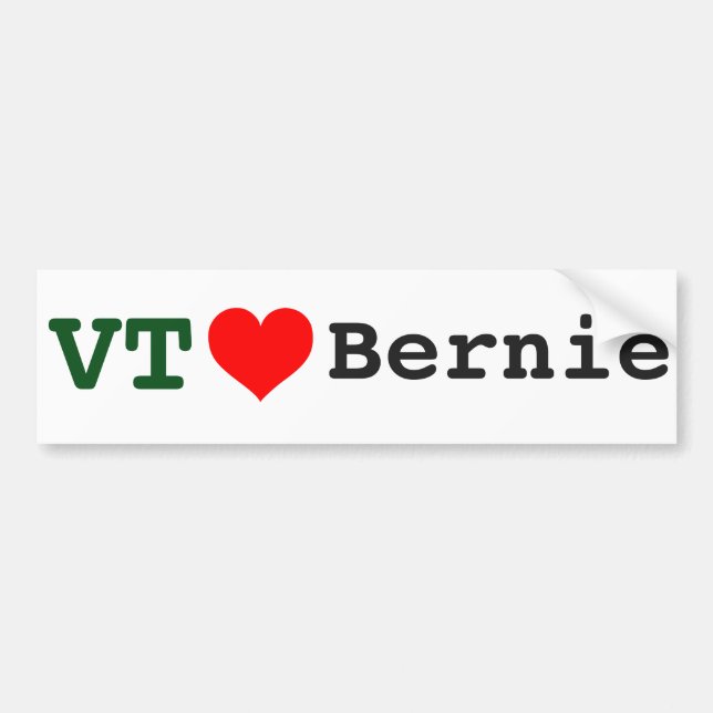 Autocollant De Voiture Le Vermont aime l'adhésif pour pare-chocs de (Devant)