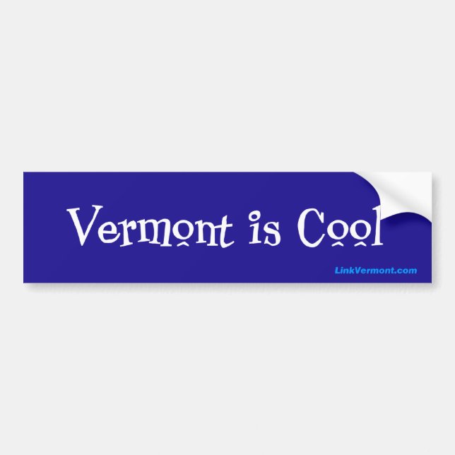 Autocollant De Voiture Le Vermont est frais (Devant)