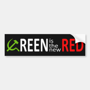 Autocollant De Voiture Le vert est le nouveau rouge