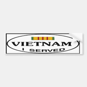 AUTOCOLLANT DE VOITURE LE VIETNAM A SERVI L'AUTOCOLLANT