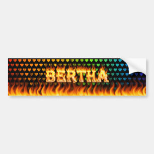 Autocollant De Voiture Le vrai feu de Bertha et conception d'adhésif pou