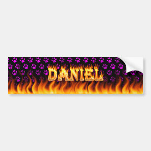 Autocollant De Voiture Le vrai feu de Daniel et conception d'adhésif pour