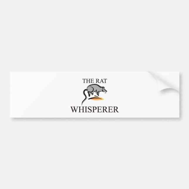 Autocollant De Voiture Le Whisperer de rat (Devant)