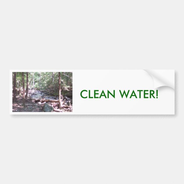 Autocollant De Voiture L'eau de Claean est inestimable ! (Devant)