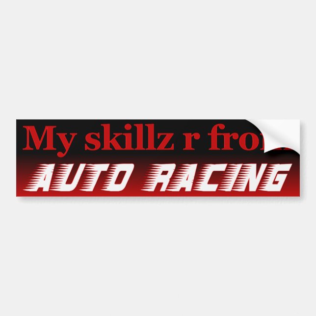 Autocollant De Voiture Leçons de conduite Bumpersticker (Devant)