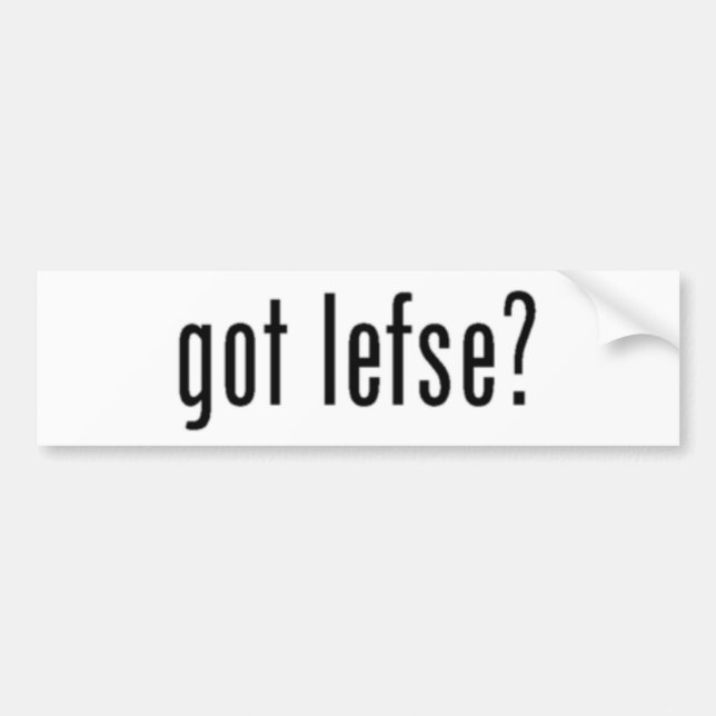 Autocollant De Voiture lefse obtenu ? adhésif pour pare-chocs (Devant)
