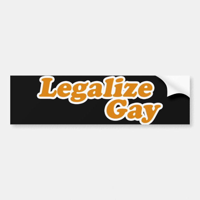 Autocollant De Voiture Légaliser Gay (Devant)