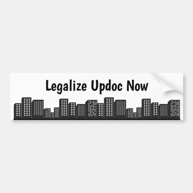 AUTOCOLLANT DE VOITURE LÉGALISER UPDOC (Devant)