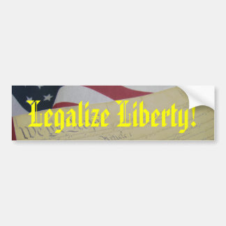 Autocollant De Voiture Légalisez la liberté