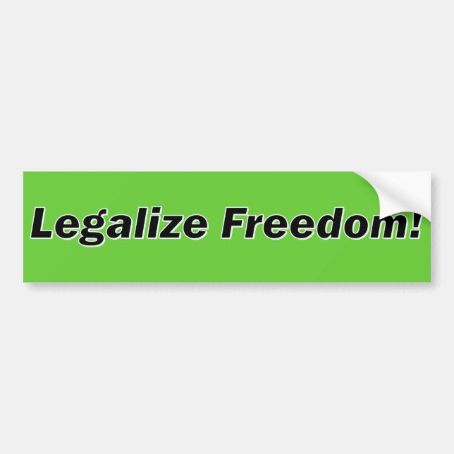 Autocollant De Voiture Légalisez la liberté (Devant)