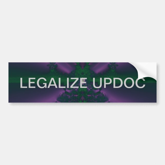 AUTOCOLLANT DE VOITURE LÉGALISEZ UPDOC (Devant)