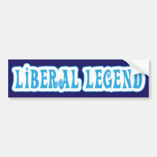 Autocollant De Voiture Légende libérale / Vote Bumper Sticker