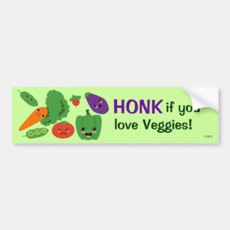 Autocollant De Voiture Légume heureux