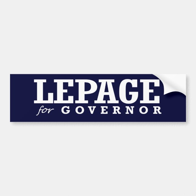 AUTOCOLLANT DE VOITURE LEPAGE POUR LE GOUVERNEUR 2014 (Devant)