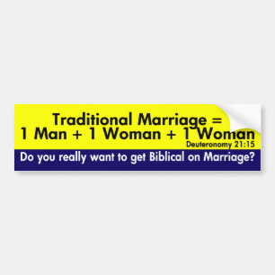 Autocollant De Voiture L'équation traditionnelle de mariage