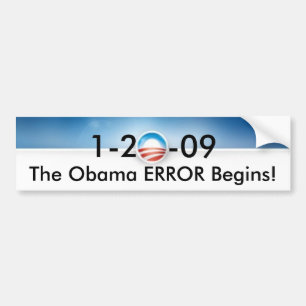 Autocollant De Voiture L'ERREUR d'Obama commence