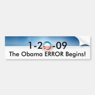 Autocollant De Voiture L'ERREUR d'Obama commence