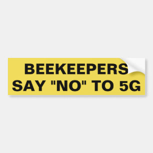 Autocollant De Voiture Les apiculteurs disent non à 5G