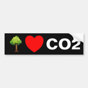Autocollant De Voiture Les arbres aiment le CO2