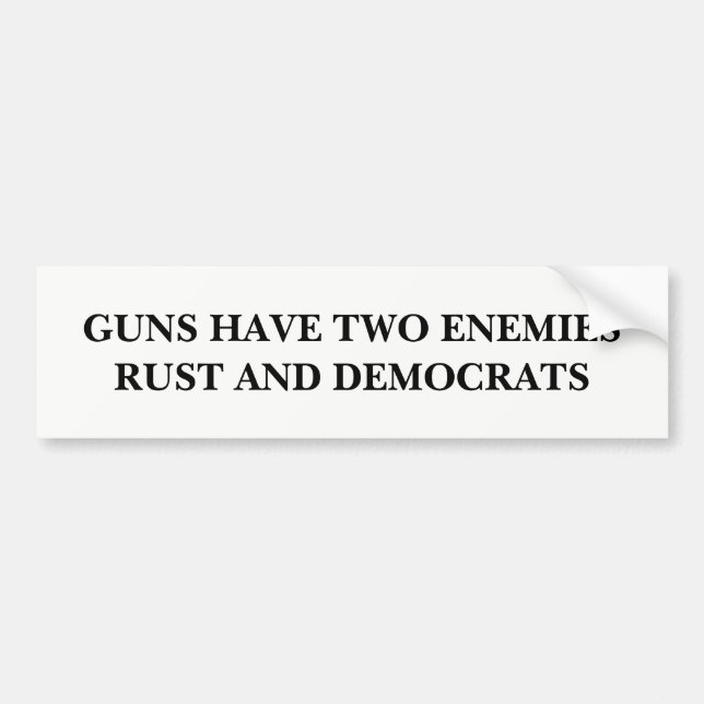 Autocollant De Voiture Les armes à feu ont deux ennemis (Devant)