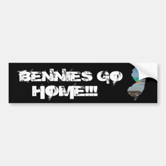 AUTOCOLLANT DE VOITURE LES BENNIES RENTRENT À LA MAISON ! ! !