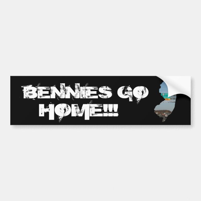 AUTOCOLLANT DE VOITURE LES BENNIES RENTRENT À LA MAISON ! ! ! (Devant)
