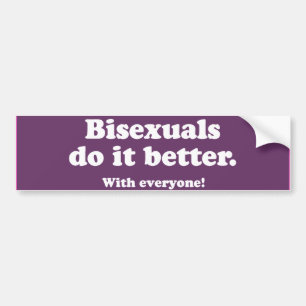 Autocollant De Voiture Les bisexuels le font mieux -.png