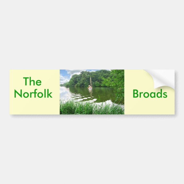Autocollant De Voiture Les Broads Norfolk (Devant)